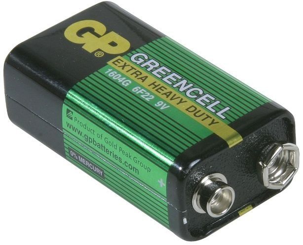 Батарейка солевая крона GP GreenCell 1604G (6F22)-B 9В (4891199002205)