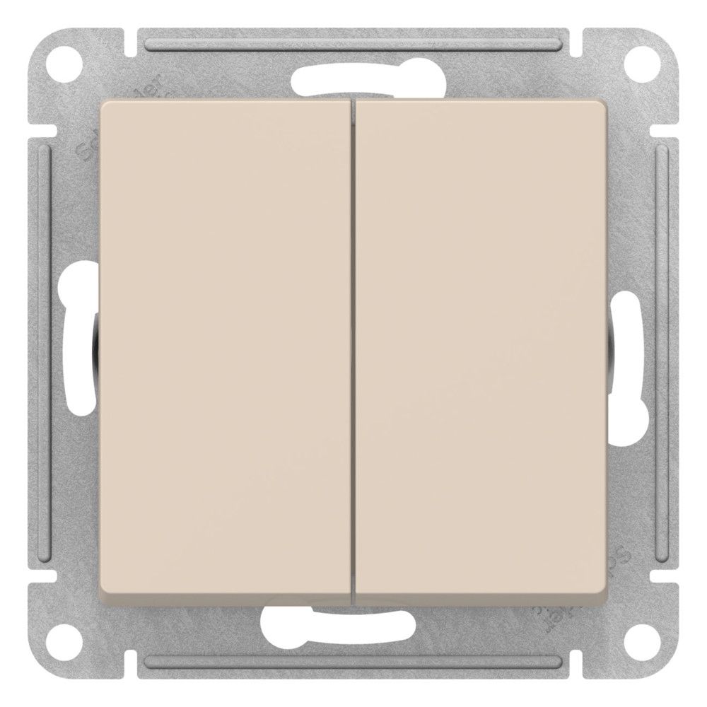 Переключатель 2кл перекрестный 2х схема 7 10АХ (бежевый) ATLASDESIGN SE